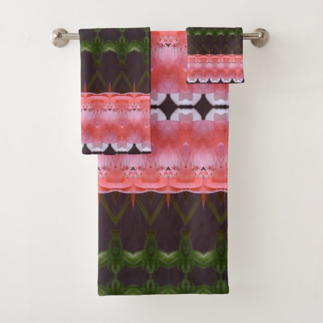Atemberaubend in Plum und Korallen Badhandtuch Set (Insitu)
