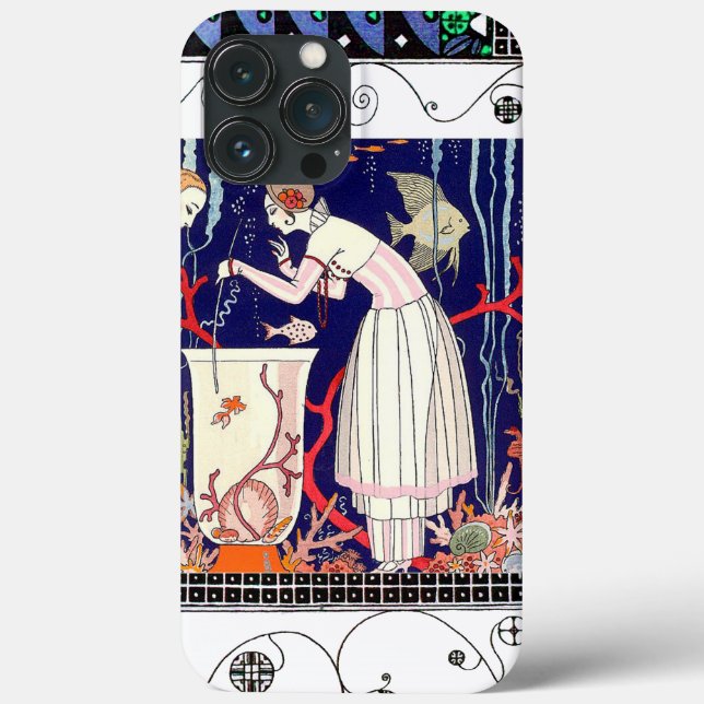 ATEMBERAUBEND KLEINER FISCH, ART DECO SCHÖNHEIT FA Case-Mate iPhone HÜLLE (Rückseite)