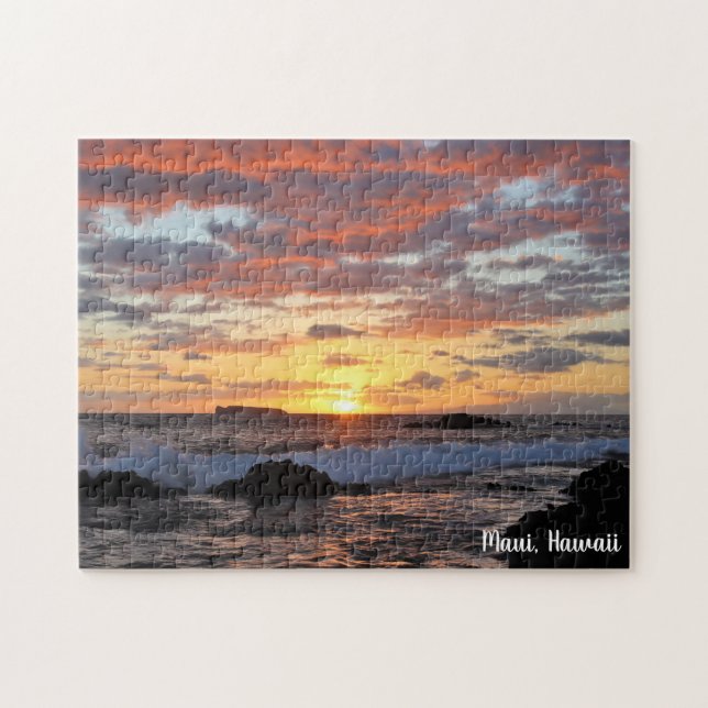 Atemberaubend Maui Beach Sunset Puzzle (Horizontal)