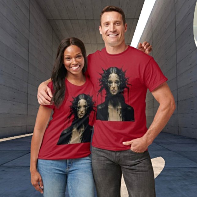 Atemberaubend Noir Femme Abstrakte Kunst T-Shirt (Von Creator hochgeladen)