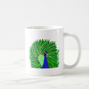 Atemberaubend Peacock Originalkunst von Sophie Age Kaffeetasse