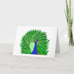 Atemberaubend Peacock Originalkunst von Sophie Age Karte