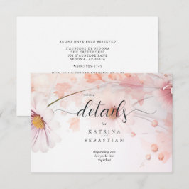 Atemberaubend Pink Daisies Begleitkarte