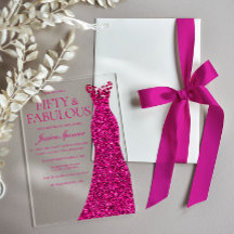 Atemberaubend Pink Dress 50. Geburtstagsparty