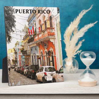 Atemberaubend Puerto Rico Vintage Reisen Fotoplatte