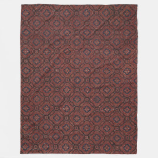 Atemberaubend Red & Blue Floral Batik Fleece Blank