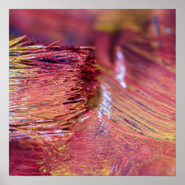 Atemberaubend rosa Gelbgoldfarbener Individuelle N Poster