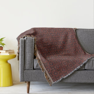Atemberaubend Rot & Blau Blütenblume Batik Kegelbl Decke