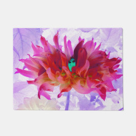 Atemberaubend Rot und Heiß rosa Kaktus Dahlia Fußmatte