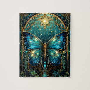Atemberaubend Sapphire Blue Butterfly Puzzle