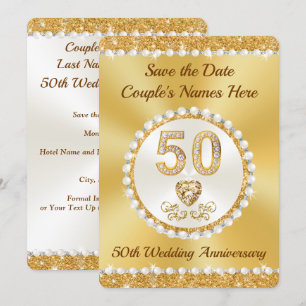 Atemberaubend, Save the Date 50. Jubiläum, Karten