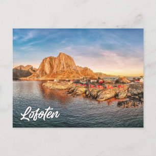 Atemberaubend Sunset Over Lofoten, Norwegen Postkarte