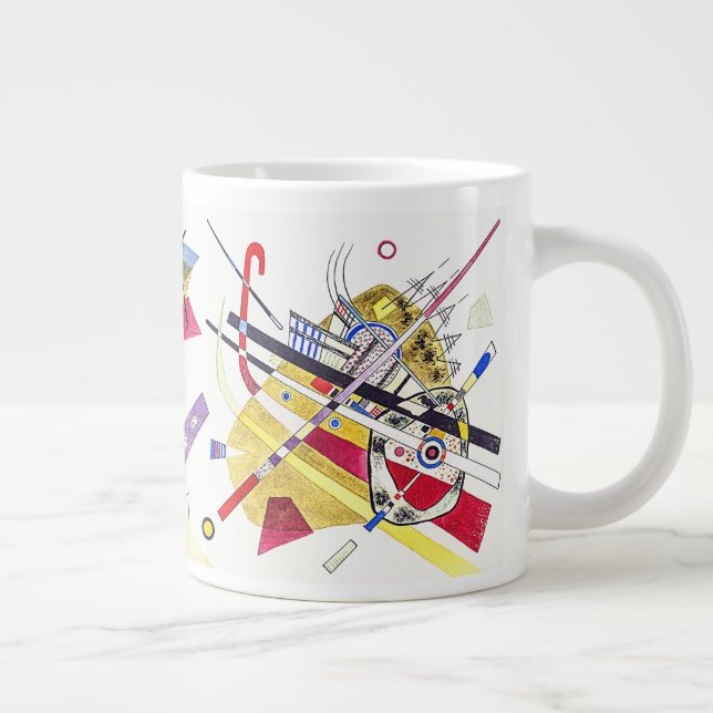 Atemberaubende Abstraktion - Kandinsky Jumbo-Tasse (Rechts)