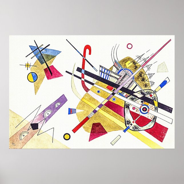 Atemberaubende Abstraktion - Kandinsky Poster (Vorne)