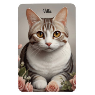 Atemberaubende amerikanische Kurzhaarkatze mit zar Magnet