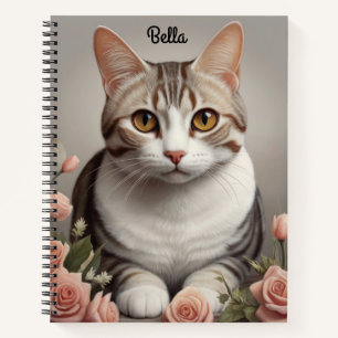Atemberaubende amerikanische Kurzhaarkatze mit zar Notizbuch