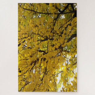 Atemberaubende Blätter Herbst Abstrakte Kunst Puzzle