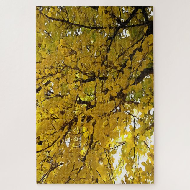 Atemberaubende Blätter Herbst Abstrakte Kunst Puzzle (Vertikal)