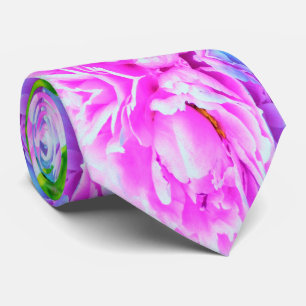Atemberaubende Blume für doppelrosa Peony Krawatte