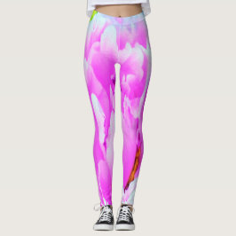 Atemberaubende Blume für doppelrosa Peony Leggings