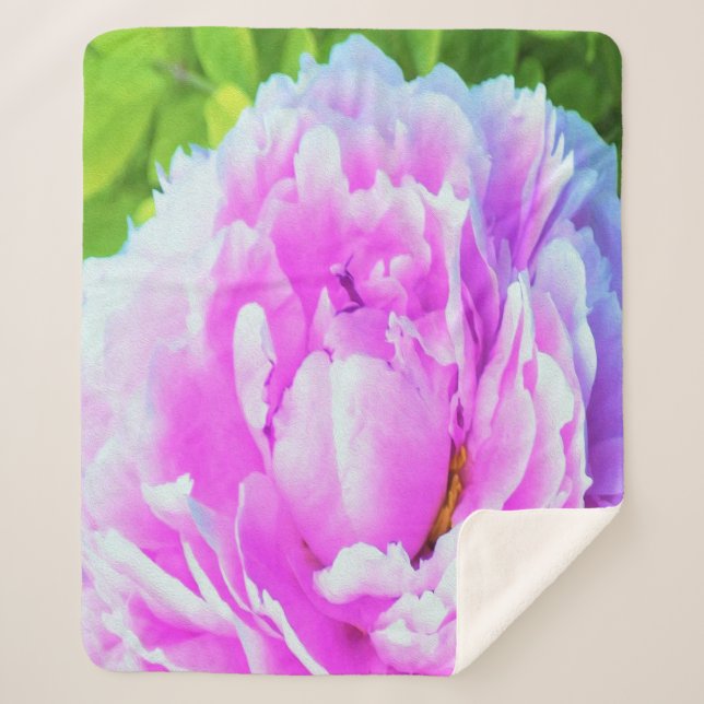 Atemberaubende Blume für doppelrosa Peony Sherpadecke (Vorderseite)