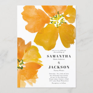 Atemberaubende Blume für Hochzeitsfeiern Einladung