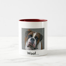 Atemberaubende Boxer-HundeTasse Zweifarbige Tasse