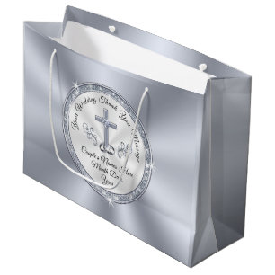 Atemberaubende CHRISTLICHE, Personalisierte Hochze Große Geschenktüte