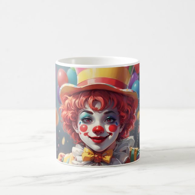 Atemberaubende Clown-Tasse für Monogramm Kaffeetasse (Mittel)