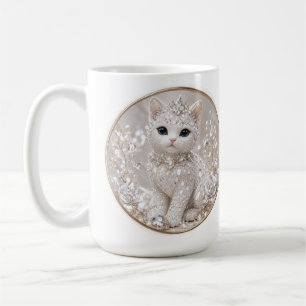Atemberaubende Diamond Princess Katze   Luxusartik Kaffeetasse