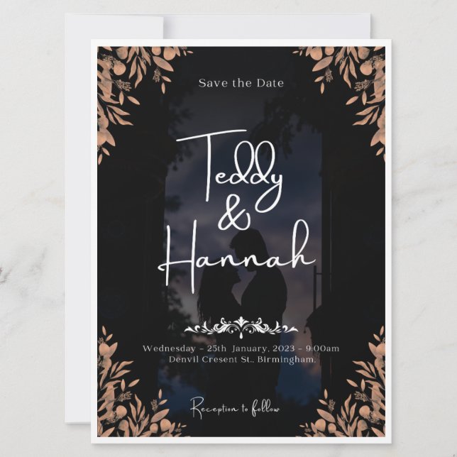 Atemberaubende Einladungskarten (Vorderseite)