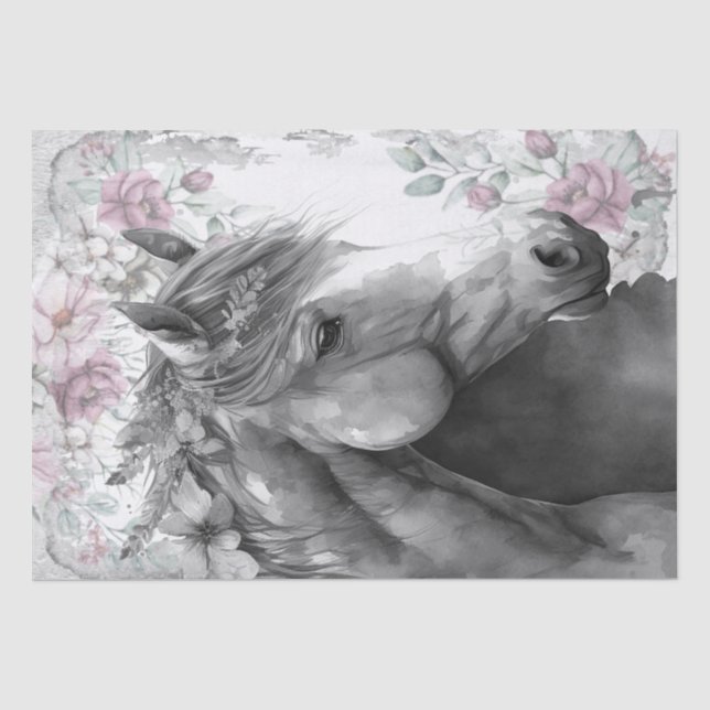 Atemberaubende Fantasy Horse Seidenpapier (Vorderseite)