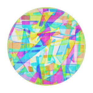 Atemberaubende Farben des geometrischen Musters Schneidebrett