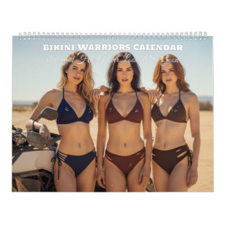 Atemberaubende Frauen in Bikinis: Überleben und St Kalender