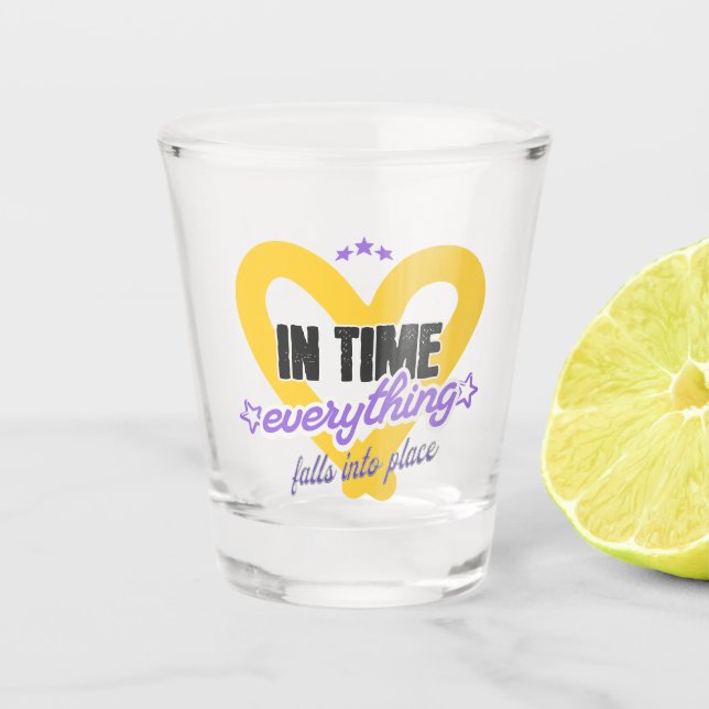 atemberaubende Glaskunstdesigns mit den inspiriere Schnapsglas (Vorderseite)