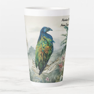 Atemberaubende handlackierte Nicobar-Taube Latte-T Milchtasse