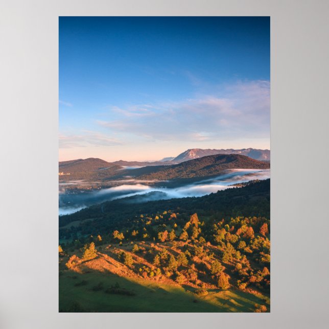 Atemberaubende Herbstlandschaft aus Šilentabor, Sl Poster (Vorne)