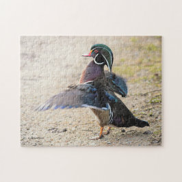 Atemberaubende Holzente Flapping Flügel Puzzle