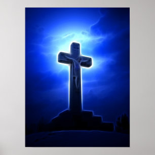 Atemberaubende Jesus Crucifixe Poster