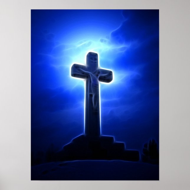 Atemberaubende Jesus Crucifixe Poster (Vorne)