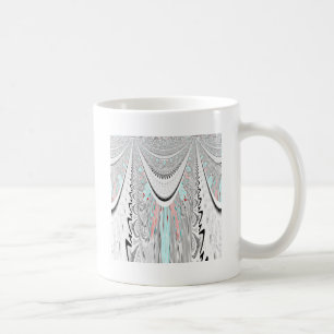 Atemberaubende kantige weiche Cyan-Farben Vektoril Kaffeetasse