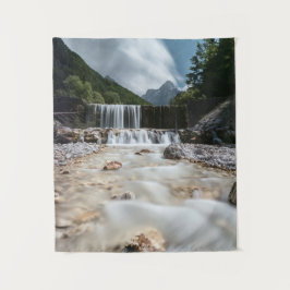 Atemberaubende Landschaft im Krnica-Tal, Slowenien Wandteppich