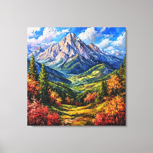 Atemberaubende Landschaft Leinwanddruck (Vorderseite)