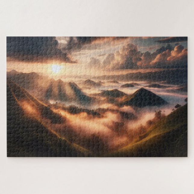 Atemberaubende Landschaftliche Landschaft Puzzle (Horizontal)