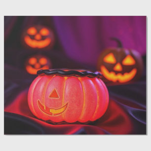 Atemberaubende leuchtende Halloween-Ratte Limiti Geschenkpapier