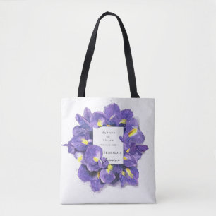 Atemberaubende Lila Irisfarben Flora Bridesmaid