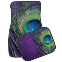 Atemberaubende Lila Pfauenfeder