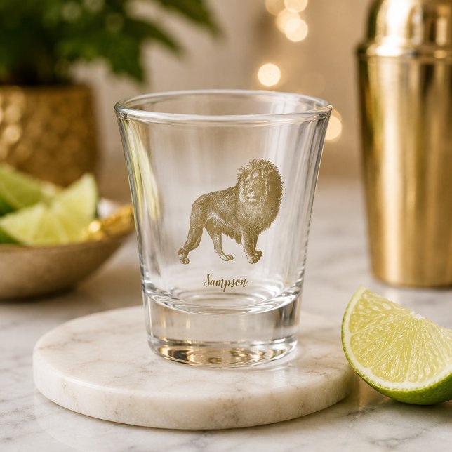 Atemberaubende Lion Schnapsglas (Von Creator hochgeladen)