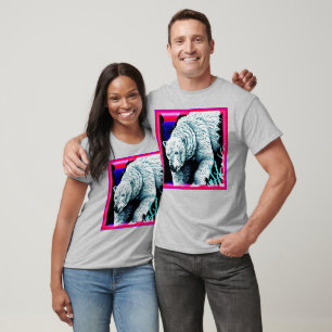 Atemberaubende Malerei eines Eisbären. Jetzt kaufe T-Shirt