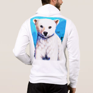 Atemberaubende Malerei eines Eisbärenkubs. Jetzt k Hoodie
